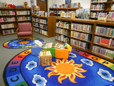Book Shelves at the Cuba City Public Library